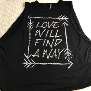 FULL TILT ‘Love will find a way’ Open Back tank MD
